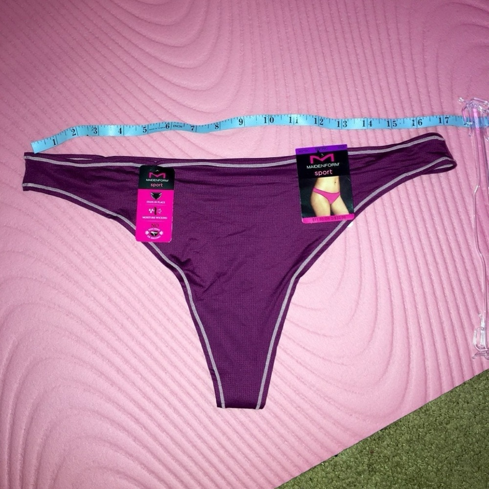 Maidenform Sport Thong in Purple XXL